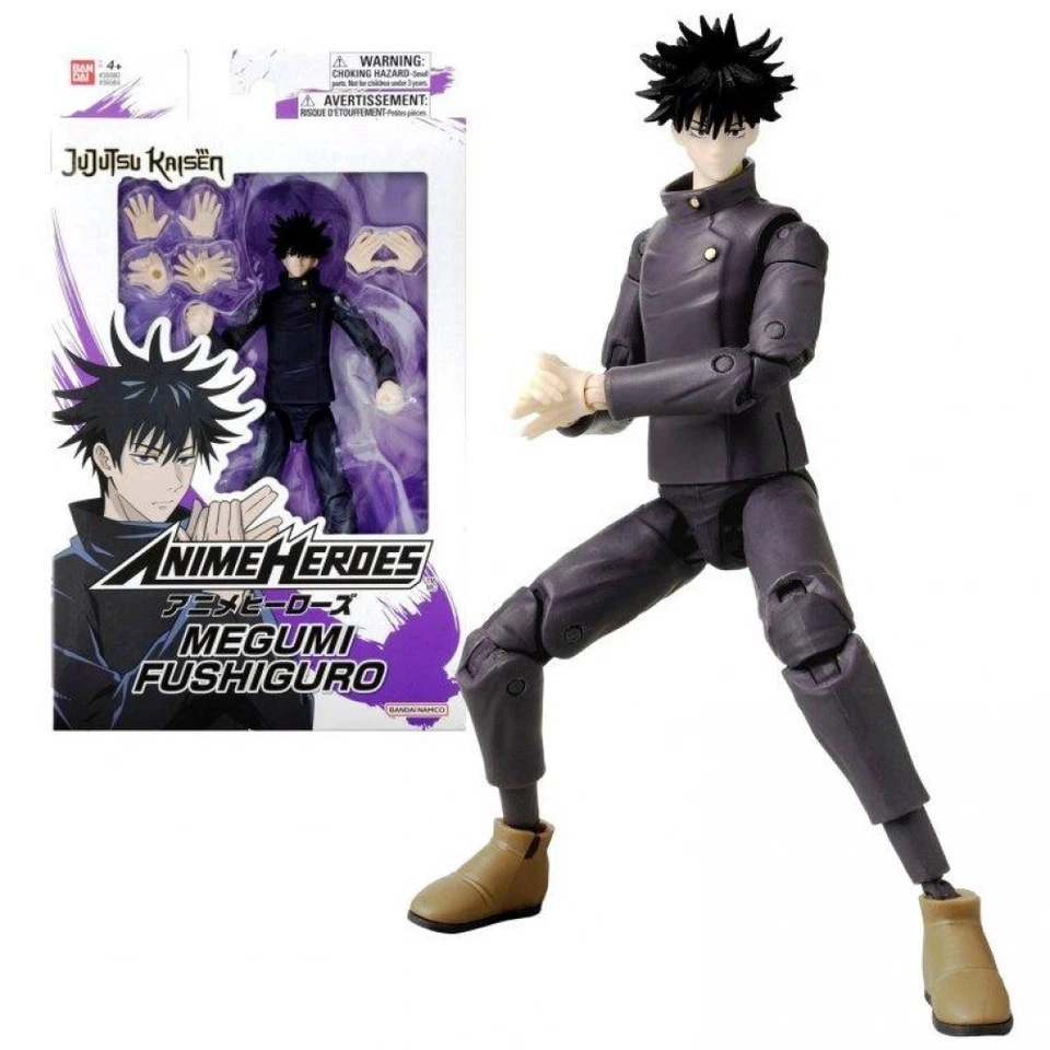 BANDAI Anime Heroes Megumi Fushiguro Jujutsu Kaisen 6.5-Inch Action Figure