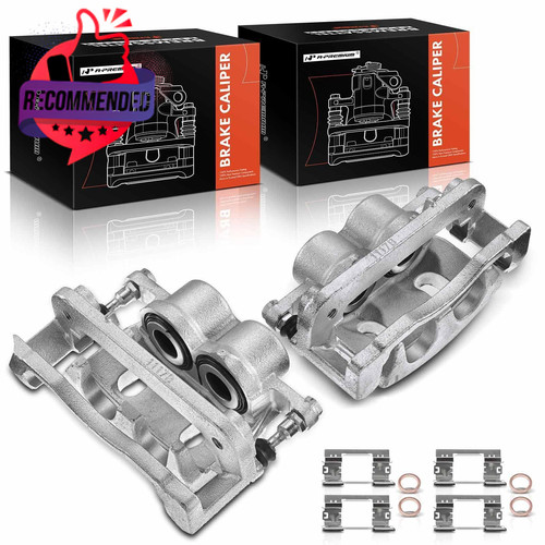 Front Disc Brake Caliper Assembly With Bracket Compatible With Cadillac, Chevy 