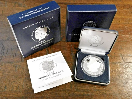 2024 San Francisco Morgan Proof Silver Dollar with Box and COA