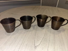 Set of 4 - Moscow Mule Style Mugs 3 1/2” Tall X 5” Wide