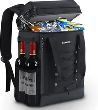 Cooler Backpack, 36 Cans Multifunctional Leakproof Cooler Backpack Padded Handle