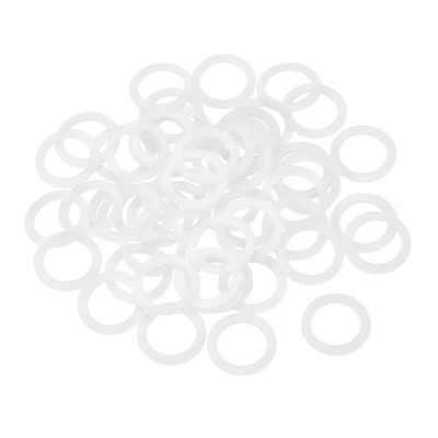 #ad 55Pcs M12 Nylon Flat Washers Plastic Washer 12mm ID 17mm OD 1mm Thick White $16.69