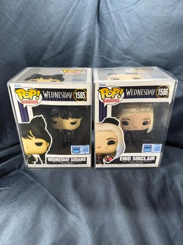 Funko Pop Television #1585 Wednesday #1586 Enid Sinclair NYCC 2024 Exclusive