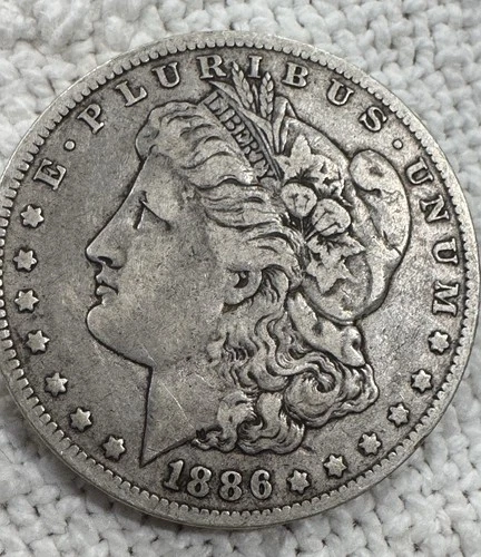 Uncirculated 1886-O New Orleans Mint Silver Morgan Dollar