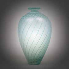 KOSTA BODA Bertil Vallien Minos Series Green Vase Flower Vase