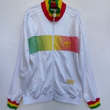 Adidas Originals Rara Giacca Tuta Top Bianca Chile 62 Rasta | Uomo XL