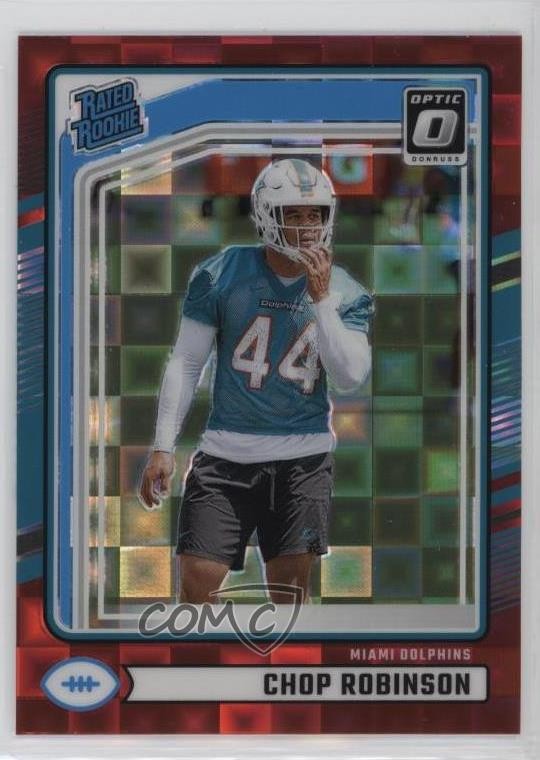 2024 Donruss Rated Rookie Optic Preview Red Pandora Prizm Chop Robinson #351