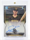 ETHAN SALAS 2023 BOWMAN CHROME 1ST AUTOGRAPH BASE PADRES AUTO Q4955