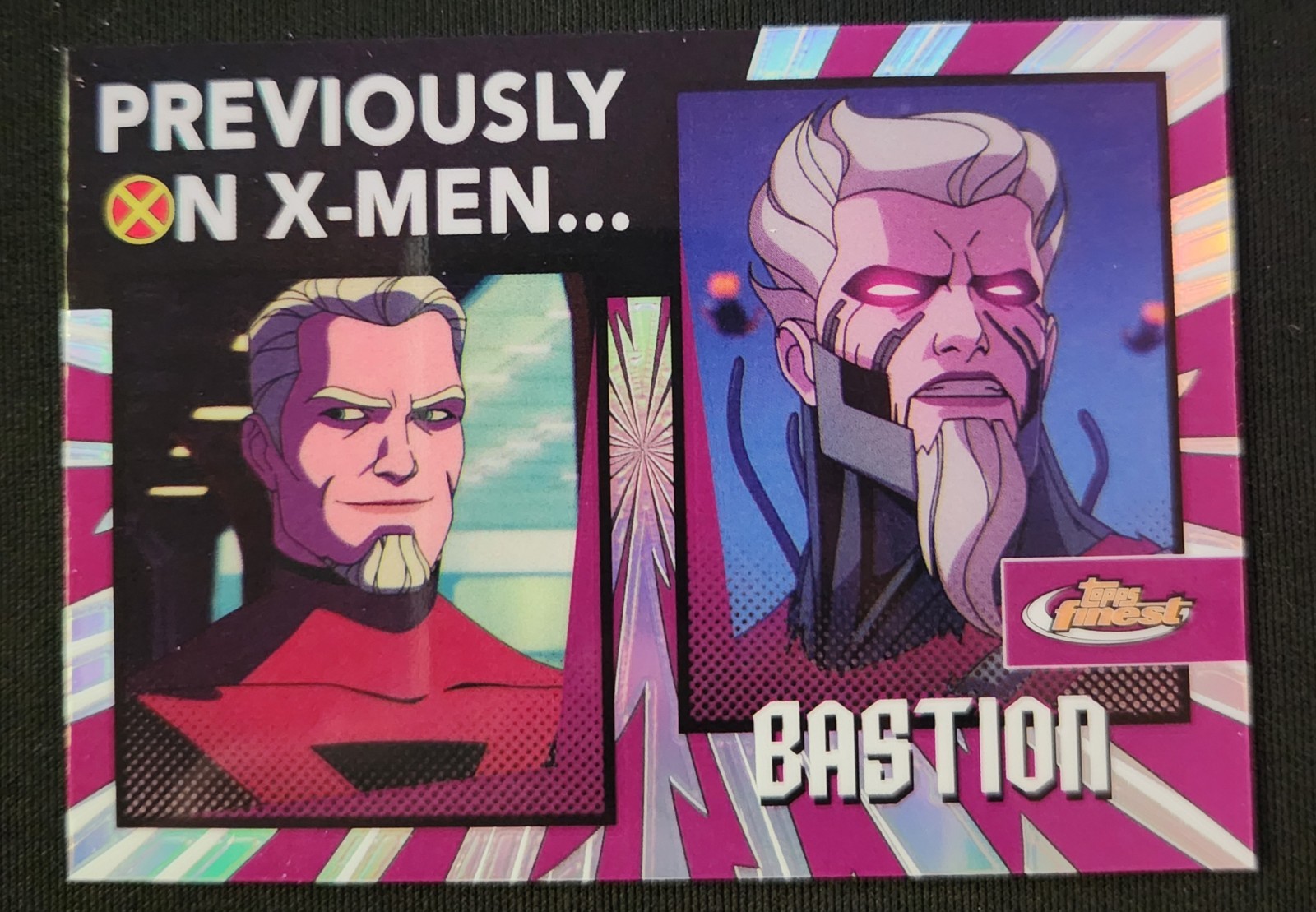 2025 Topps Finest X-Men '97 Bastion Previously on X-Men #PO-13