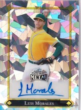 2025 Leaf Metal Baseball Luis Morales 25/25 Autograph Auto Silver ice PWE