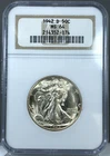 1942-D U.S. 50c Walking Liberty Half Dollar NGC MS64