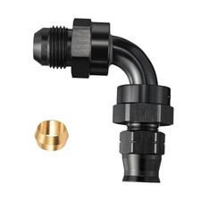 8AN Male to 3/8" Hardline Compression Fitting Adapter 90 8AN to 3/8 90 degree