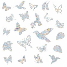 Window Decals for Bird Strikes, Window Clings to Save Birds, Rainbow