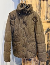 Khaki Padded Women’s Jacket M&S Size M
