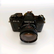 Yashica FX-3 35mm Film Camera + ML 50mm Lens C/Y Mount – Working – Strap