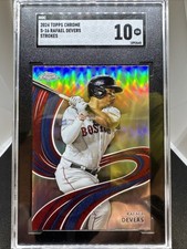 Rafael Devers 2024 Topps Chrome Strokes SGC 10 Red Sox #S-16