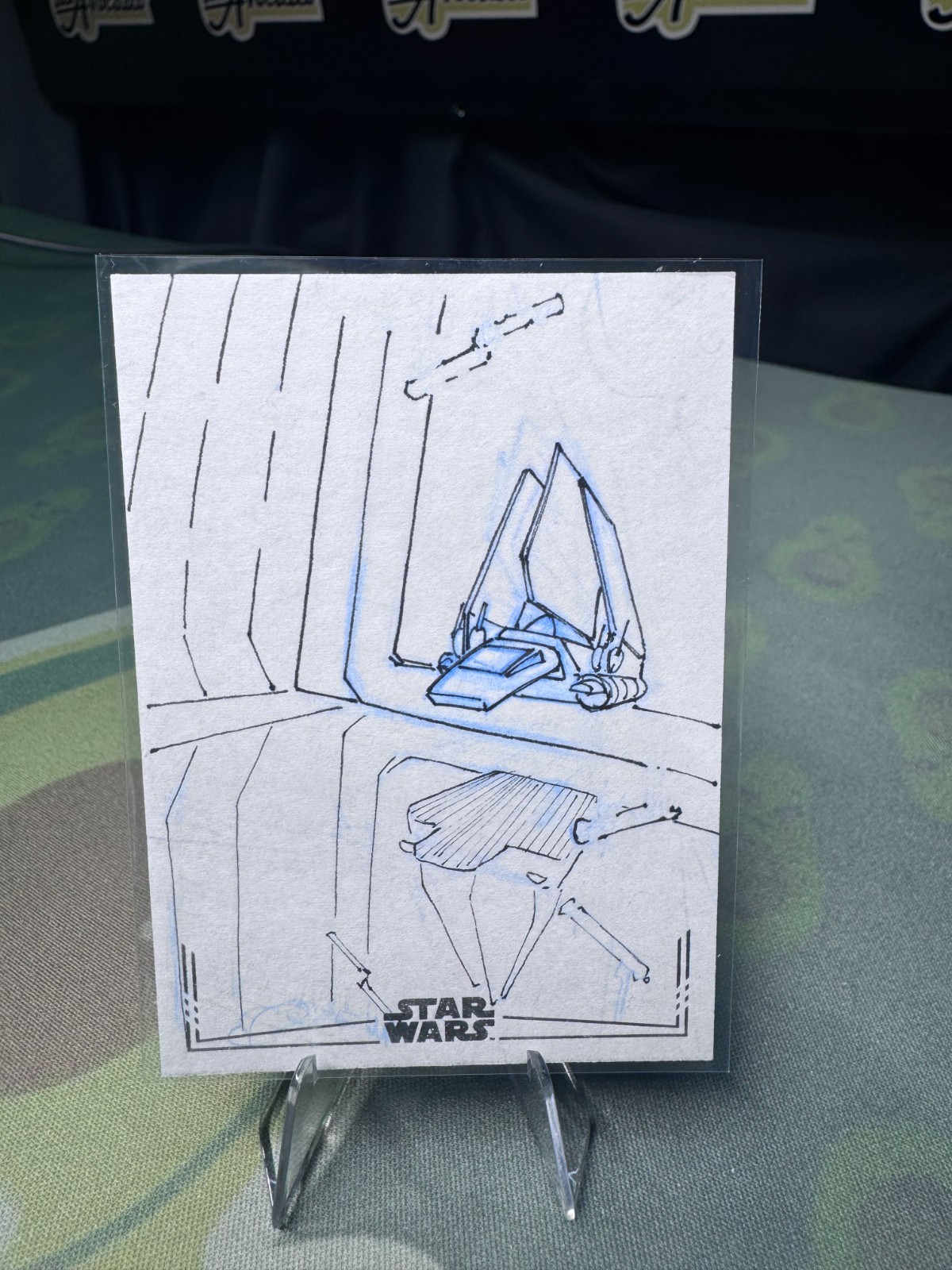 Ryan Edwards Star Wars 2025 Topps Chrome Sketch trading card — raw and PSA graded price guide