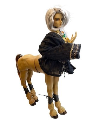 LUST DOLL Model Delf SILVER Centaur BJD Doll Tan Skin Limited Discontinued