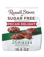 RUSSELL STOVER Sugar Free Pecan Delight Chocolate Candy, 15.5 oz. bag Big