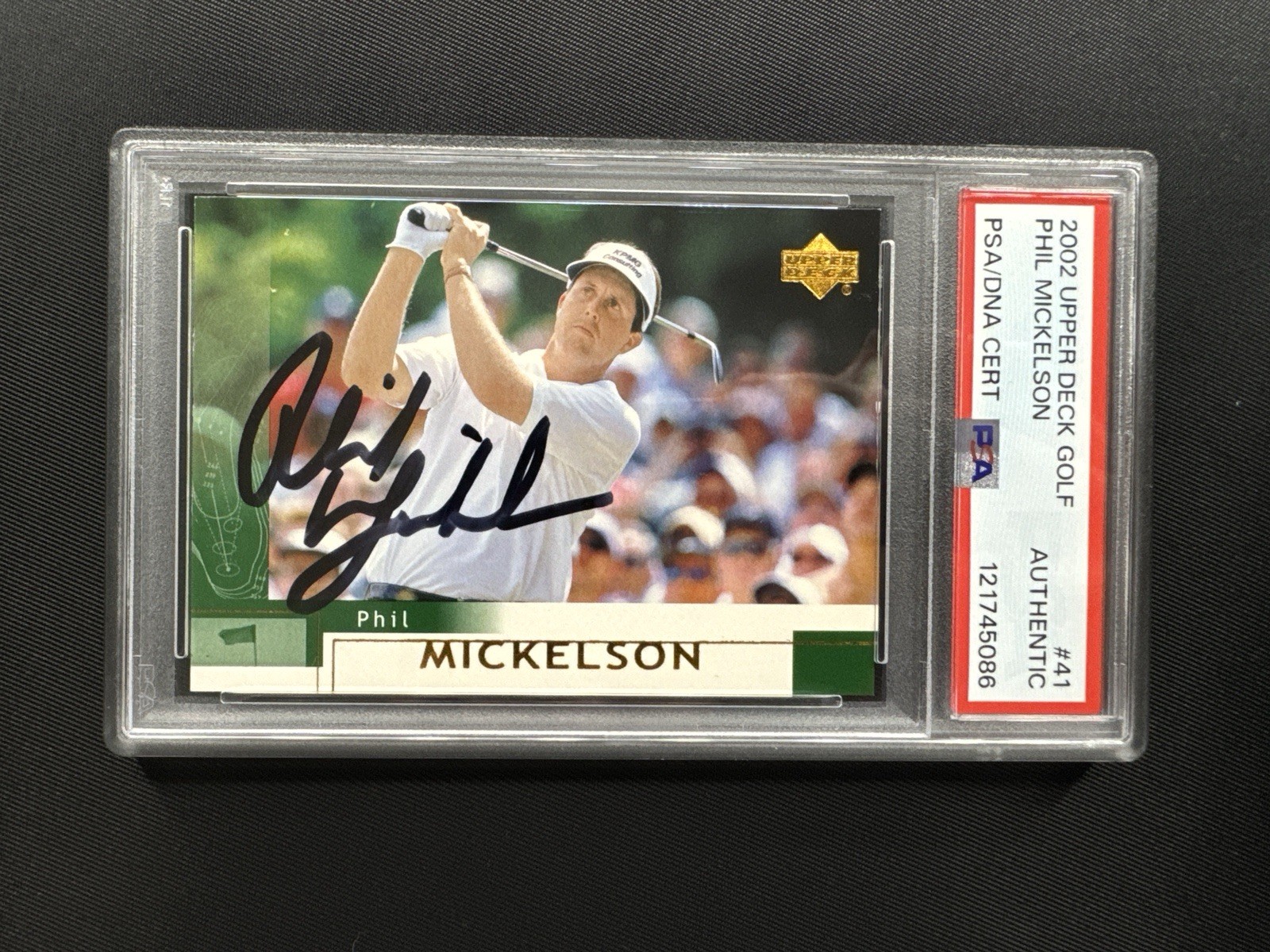Phil Mickelson signed autographed 2002 Upper Deck Rookie Card #41 PSA/DNA COA FL
