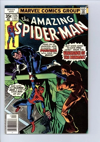 Amazing Spider-Man 175 (VF+) origin + death HITMAN! PUNISHER! 1977 Marvel k269