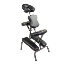 Portable Massage Chair Foldable Aluminium Black