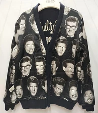 Used Wacko Maria Guilty Parties Rock’n’Roll Wool Cardigan Reversible Black M