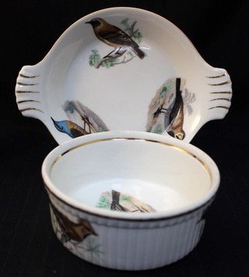 Louis Lourioux LOL4 Group of Open Skillet and Four Inch Souffle Birds Design