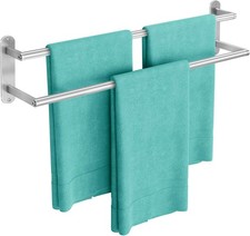 Towel Rack for Bathroom, Double Towel Bar 24Inch, Stainless Steel Bathroom Towel