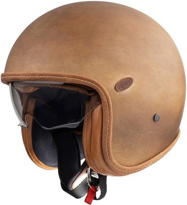 PREMIER VINTAGE PLATINUM ED BOS BM GR S - MOTORRADHELM JET VINTAGE FIBER