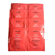 4 Sets Aveda Nutriplenish Shampoo  Conditioner Deep Moisture  0.34oz/10ml Each