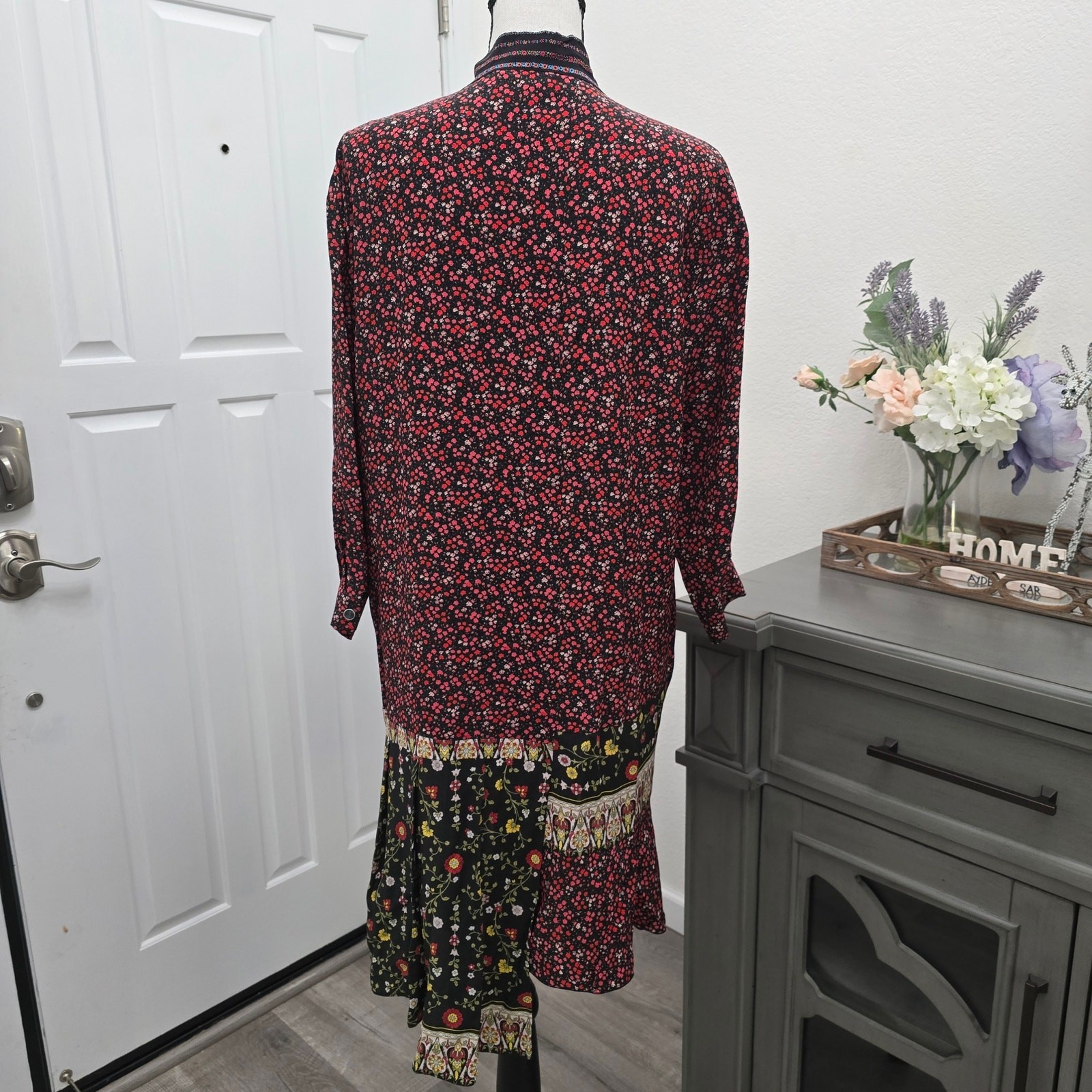 Nº21 Gilmar Printed Silk Patchwork Chemisier Dres… - image 4