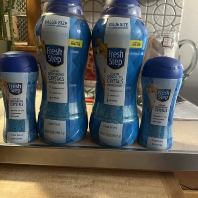 Fresh Step for Pets Cat Litter Deodorizing Crystals In Fresh Scent Bundle