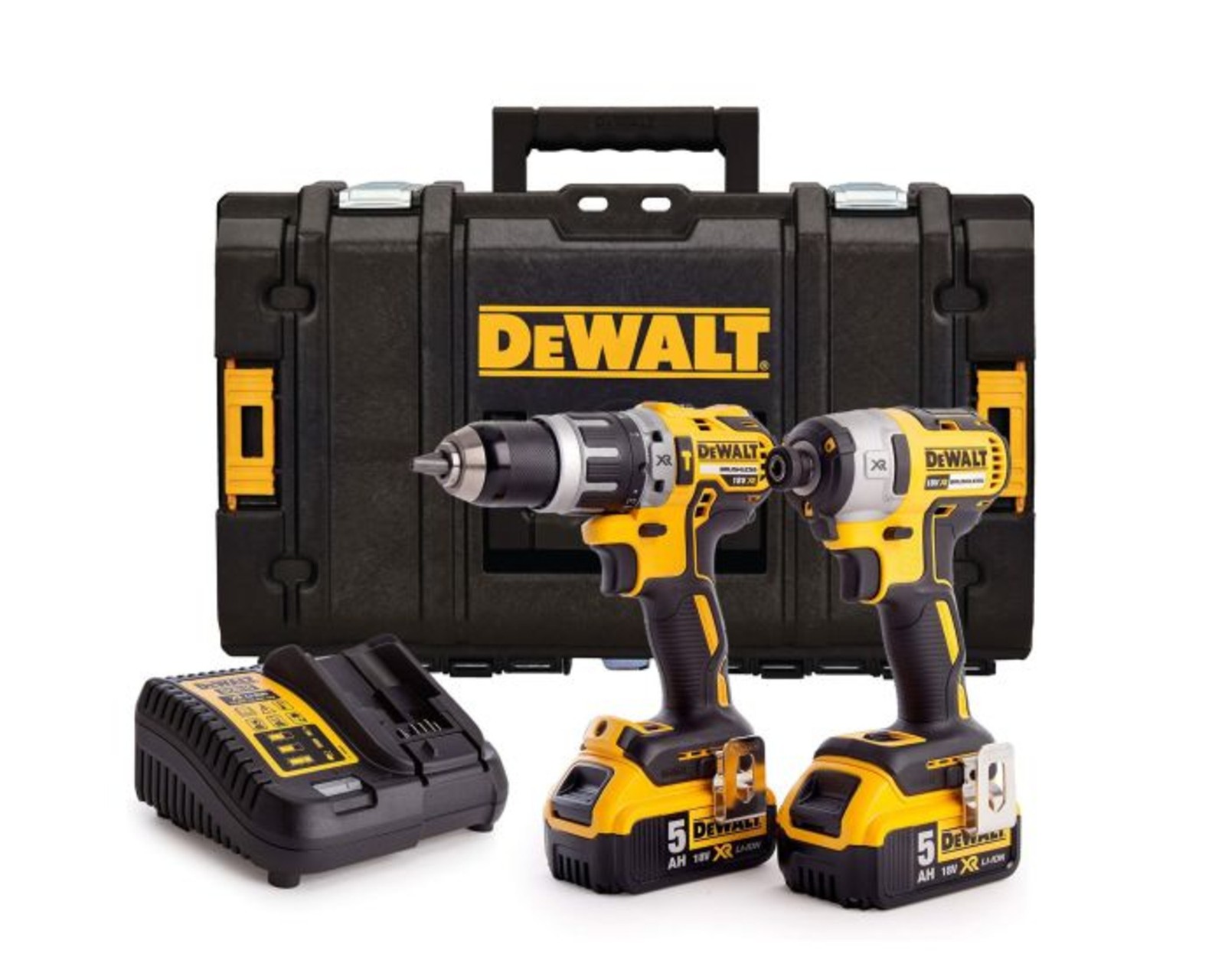DeWalt DCK266P2 Brushless 18v Combi Drill & Impact Driver Inc 2x 5.0Ah Batts