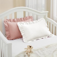 Soft Breathable Cotton Travel Toddler Pillowcases 13x18" 2-Pack Envelope