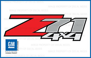 Set of 2 Z71 4x4 Decal Stickers LF OEM factory grade 