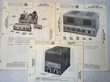 3 David Bogen Models E66 HO1O PX RX H50 HL50 H2L50 Photofacts Tube Amps