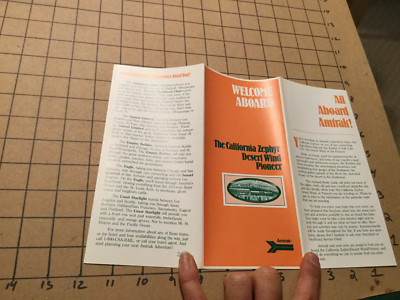 Vintage brochure: welcome aboard - CALIFORNIA ZEPHYR- AMTRAK - i show all - 1986