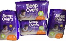 Sleep overs by Cuties, Pull On Size: L - XL 85-140 lb , Case 4 bags of 12 Set