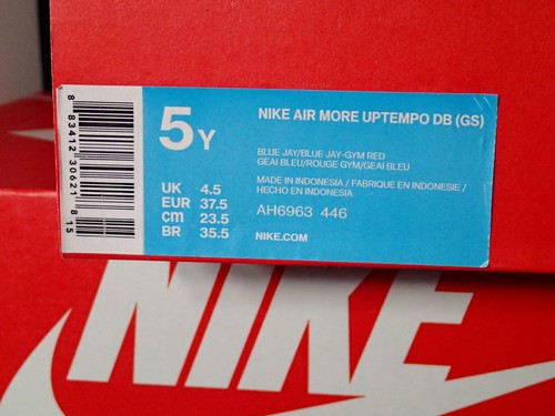 2017 Nike Air More Uptempo DB Doernbecher blau Jay Youth GR. 5Y (AH6963-446) - Bild 8 von 8