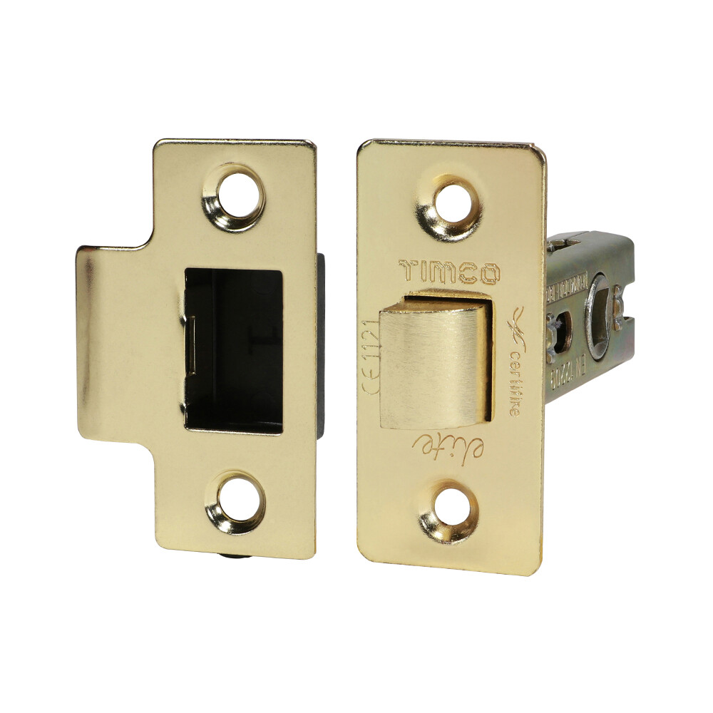 Timco 67 case / 45 backset - Tubular Latch - Electro Brass - TIMpac 1 - 675303P