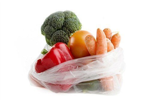 4 Rolls 12" x 20" Plastic Produce Clear Bags On Roll Kitchen Vegetables Storage