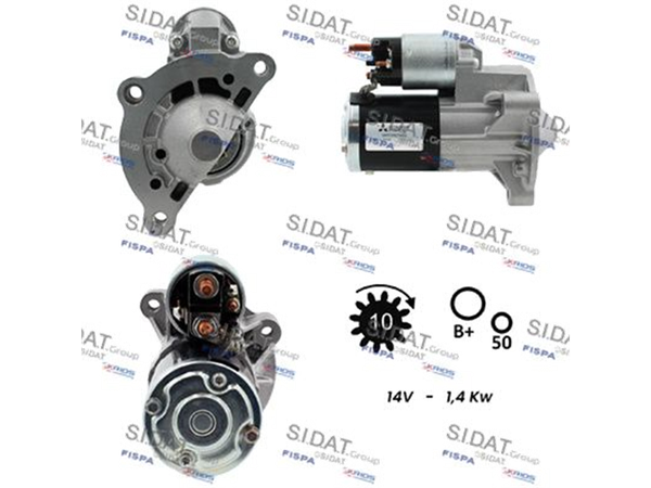 Sidat Anlasser FüR Fiat - Lancia - Citroen - DS - Peugeot (12V)-image
