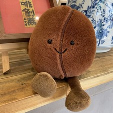 Coffee Bean Doll Cartoon Plush Doll New Toy Doll Cute Home Table Decorations