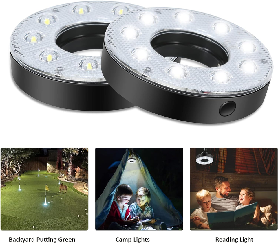 Mini Golf Flagstick with LED Hole Light, Practice Putting Green Flags