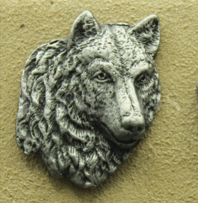 Custom Made Cufflinks DIY Wolf Head Pewter Vintage Holiday Gift for him Silver