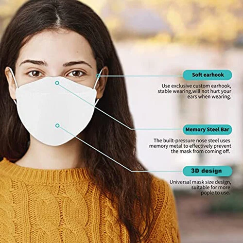 KF94 3D Foldable Mask Disposable Respirator Face Masks 4 Layers Altern to KN95 - Picture 4 of 8