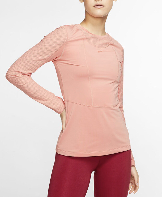 nike pro warm pink