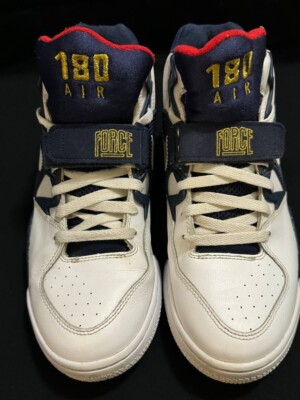 Nike Air Force 180 Olympic Barkley Size 10 310095-100 White Blue 