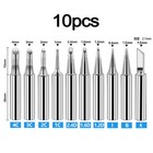 Soldering Tips Set of 10 Tip Replacement Tips for Soldering Iron Tools Replaces